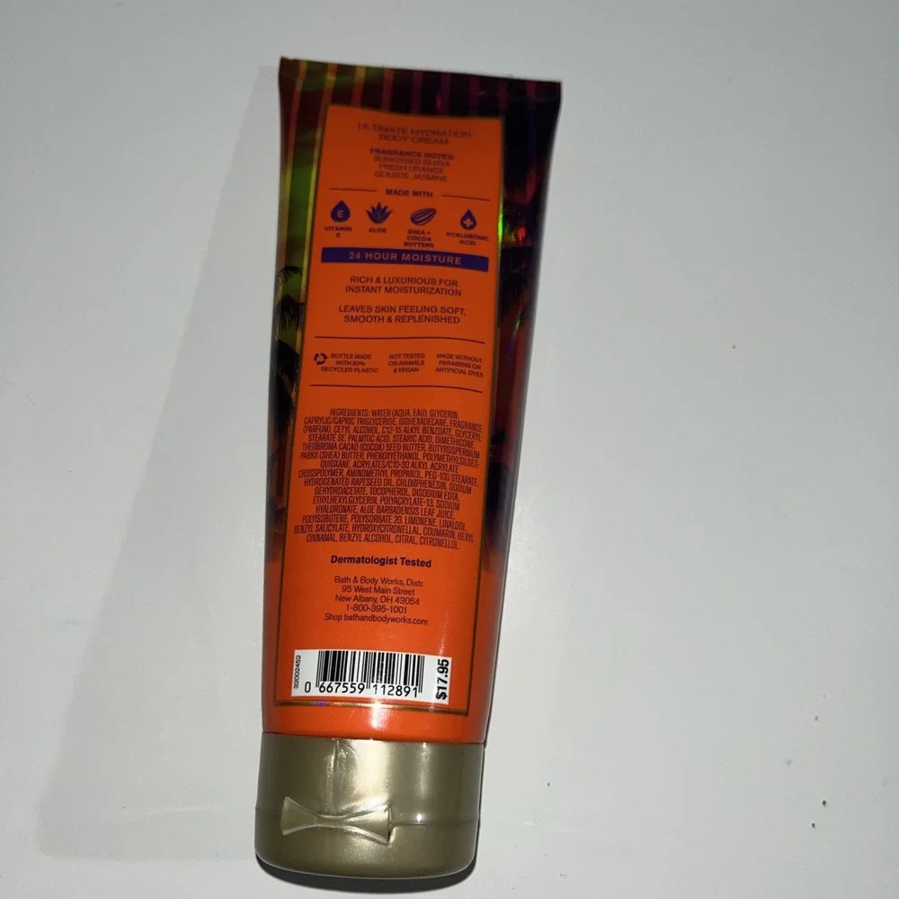 Bath & Body Works Fiji Sunshine Guava Tini Hydrating Body Cream 8 oz New